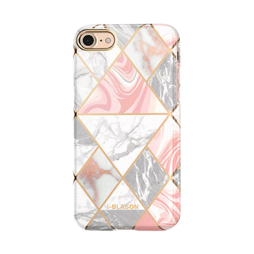 I-Blason Cosmo Case for iPhone 7 (2016), iPhone 8 (2017), and iPhone SE (2020 & 2022) Marble Pink