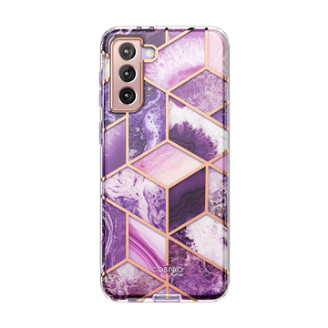 Galaxy S21 FE Cosmo Case - Marble Purple