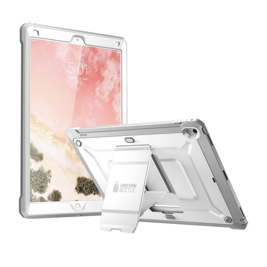 iPad Air 3 10.5 inch (2019) and iPad Pro 10.5 inch (2017) Unicorn Beetle Pro Rugged Case with Screen Protector-White