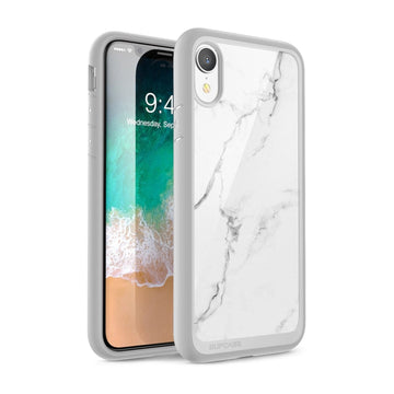iPhone XR Unicorn Beetle Style Slim Clear Case-Marble