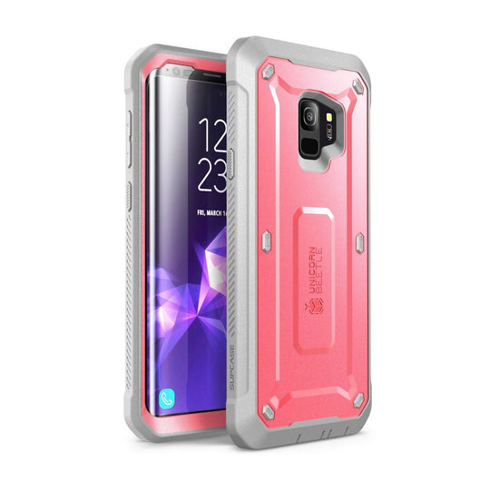 Galaxy S9 Unicorn Beetle Pro Full Body Rugged Holster Case-Pink