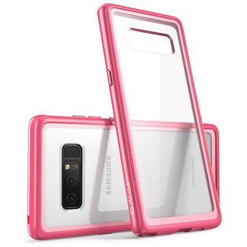 i-Blason Galaxy Note 8 Case, [Scratch Resistant] Clear [Halo Series] Samsung Galaxy Note 8 Hybrid Bumper Case Cover 2017 Release (Pink)