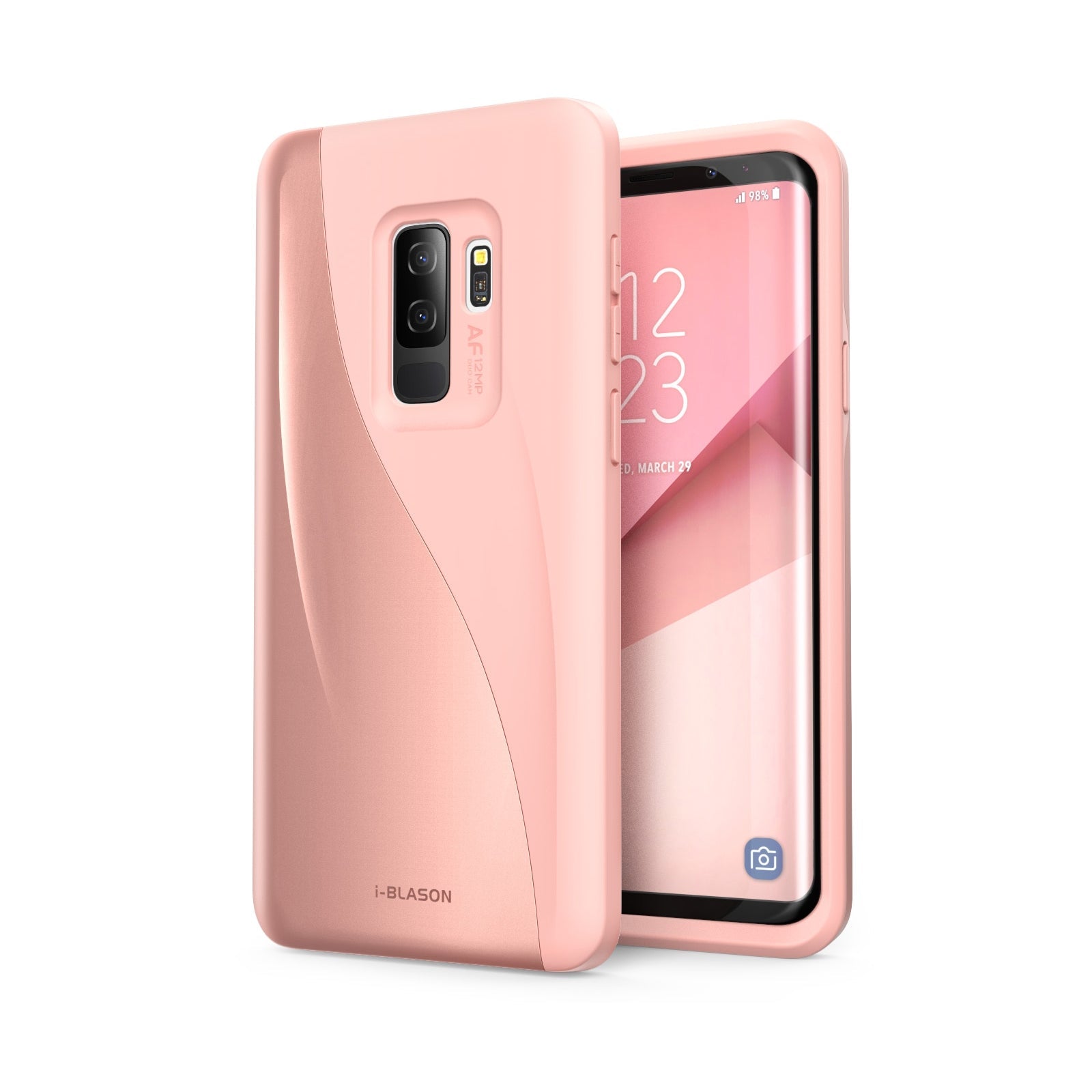 i-Blason Case for Galaxy S9+ Plus 2018 Release, Luna Series Premium Hybrid Protective Case (RoseGold)